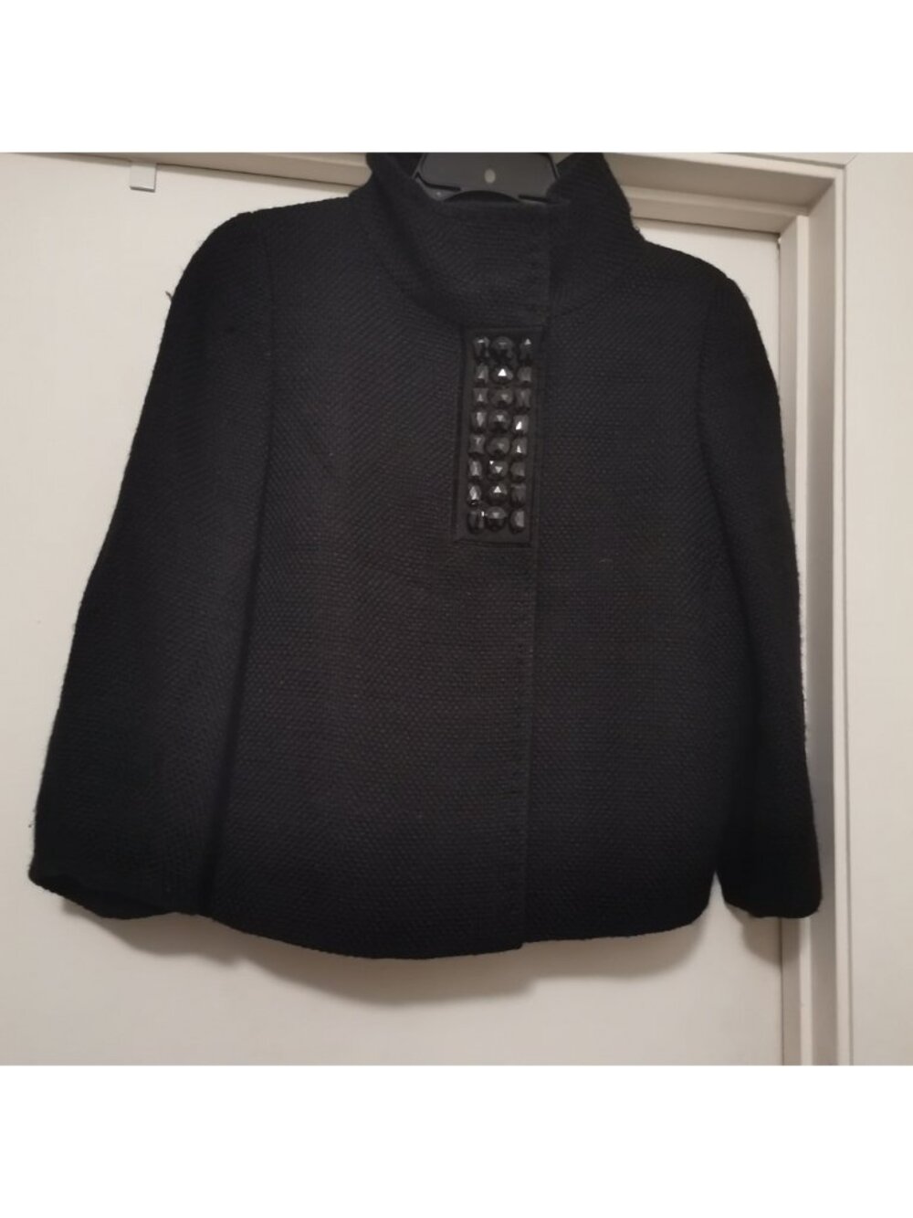 Mossimo Dutti Women Black Women's Blazer/Coat with Embellished Detail